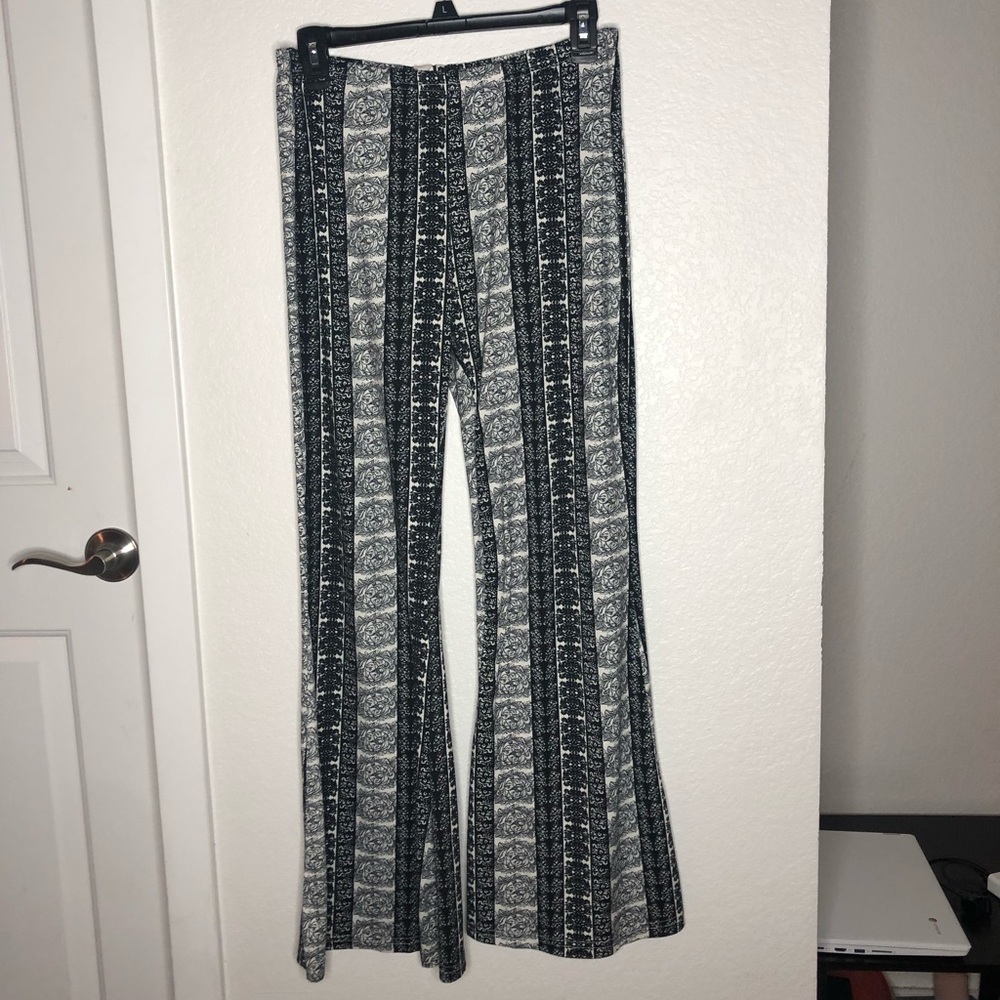 Floral Bohemian Girls Flare Pants